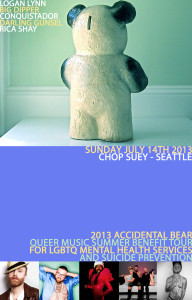 Accidental Bear Chop Suey Seattle Poster