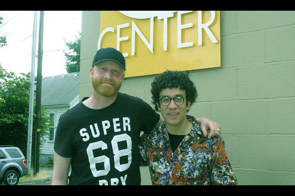 Logan Lynn and Fred Armisen from Portlandia at Q Center in Portland (2013)