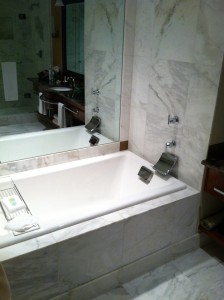 This bathtub was my best friend every night before bed while we were away.