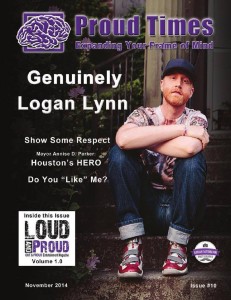 Proud Times Magazine Cover - Logan Lynn - Winter 2014