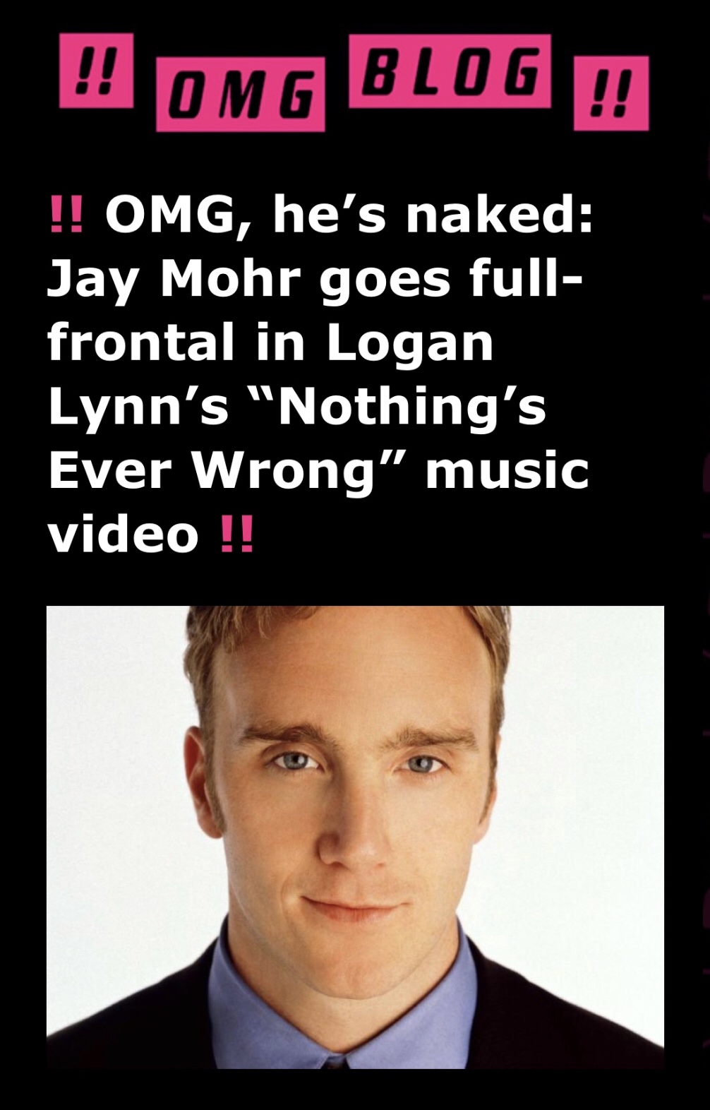 OMG, hes naked: Jay Mohr goes full-frontal in Logan Lynn 